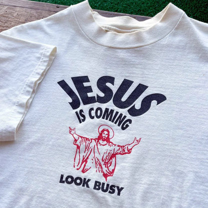 Camiseta "Jesús viene, mira si estás ocupado"