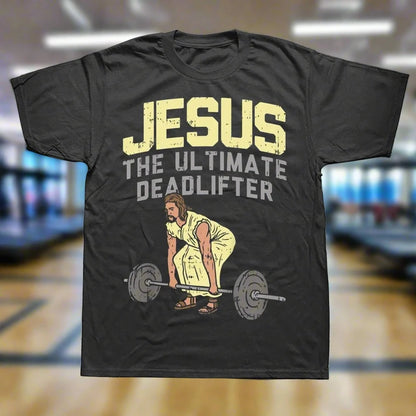 Camiseta "Jesús, el mejor levantador de pesas"