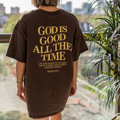 Camiseta "Dios es bueno todo el tiempo"