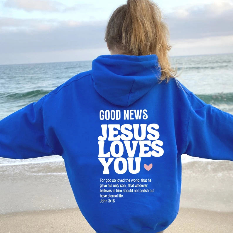 "Good News Jesus Loves You" Unisex Hoodie