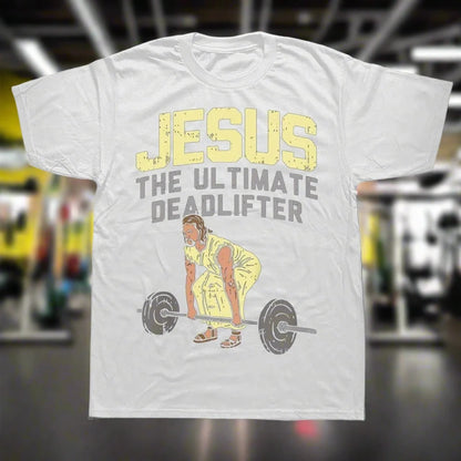 Camiseta "Jesús, el mejor levantador de pesas"