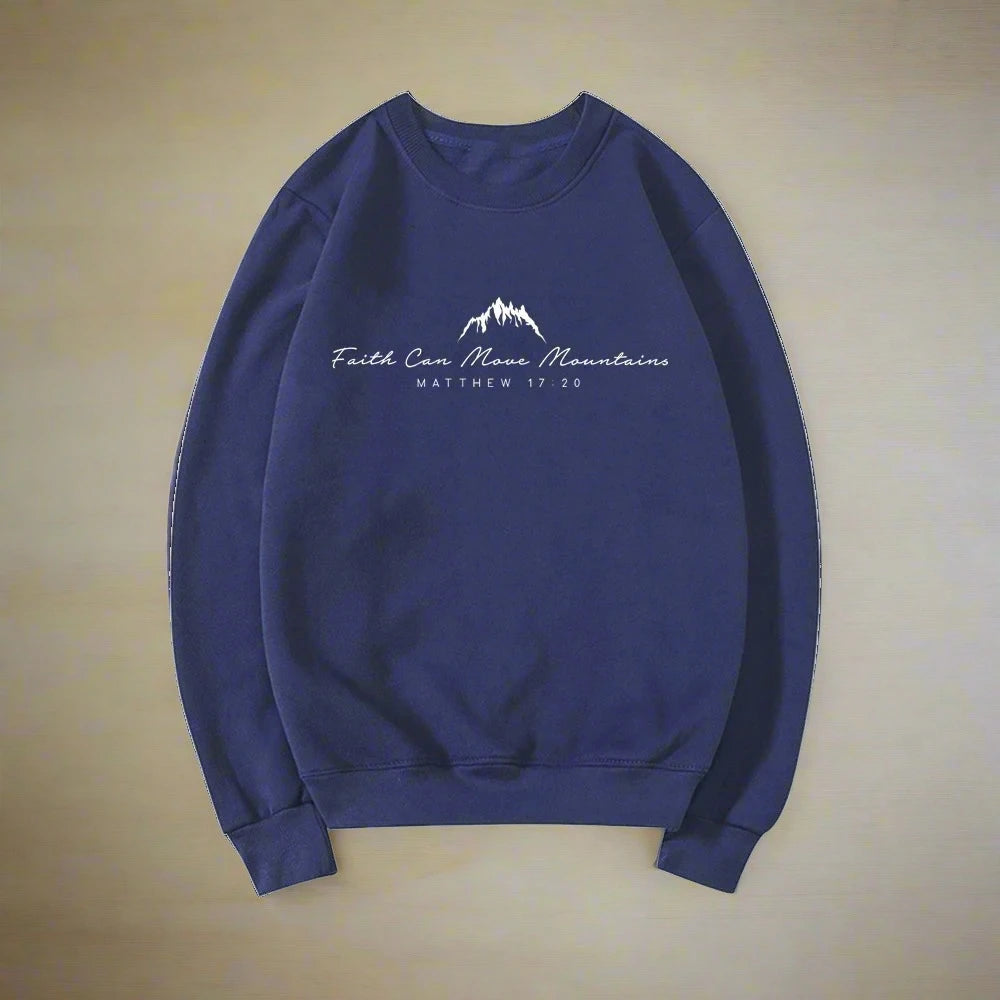 "Faith Can Move Mountains" Unisex Crewneck