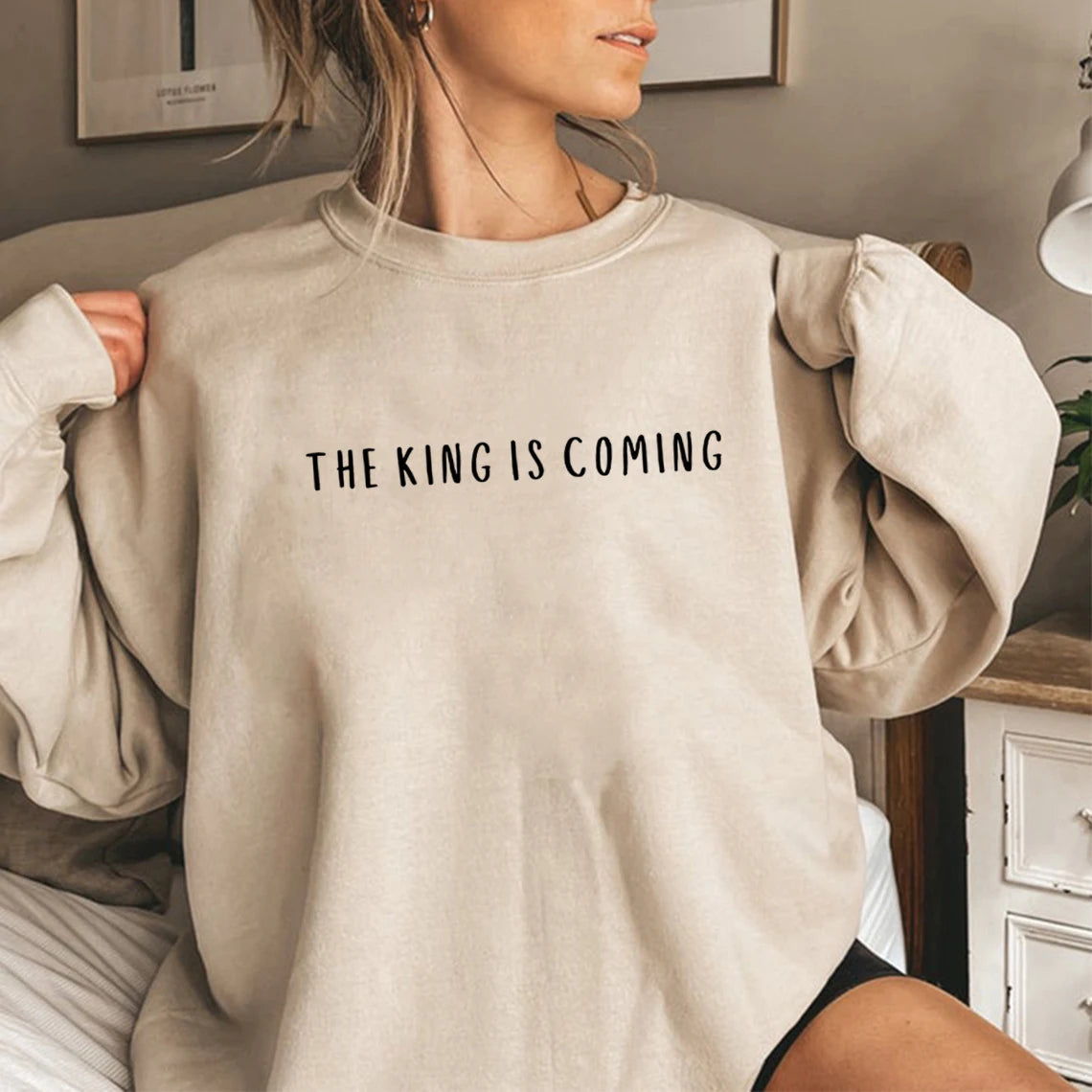 "The King Is Coming" Unisex Crewneck