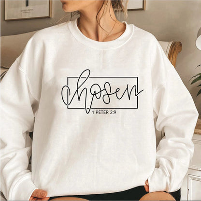 "Elegido, 1 Pedro 2:9" Sudadera unisex con cuello redondo