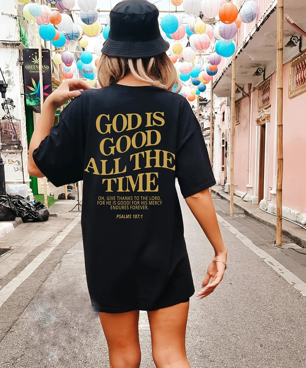 Camiseta "Dios es bueno todo el tiempo"