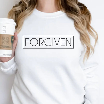 Sudadera unisex con cuello redondo "Forgiven"